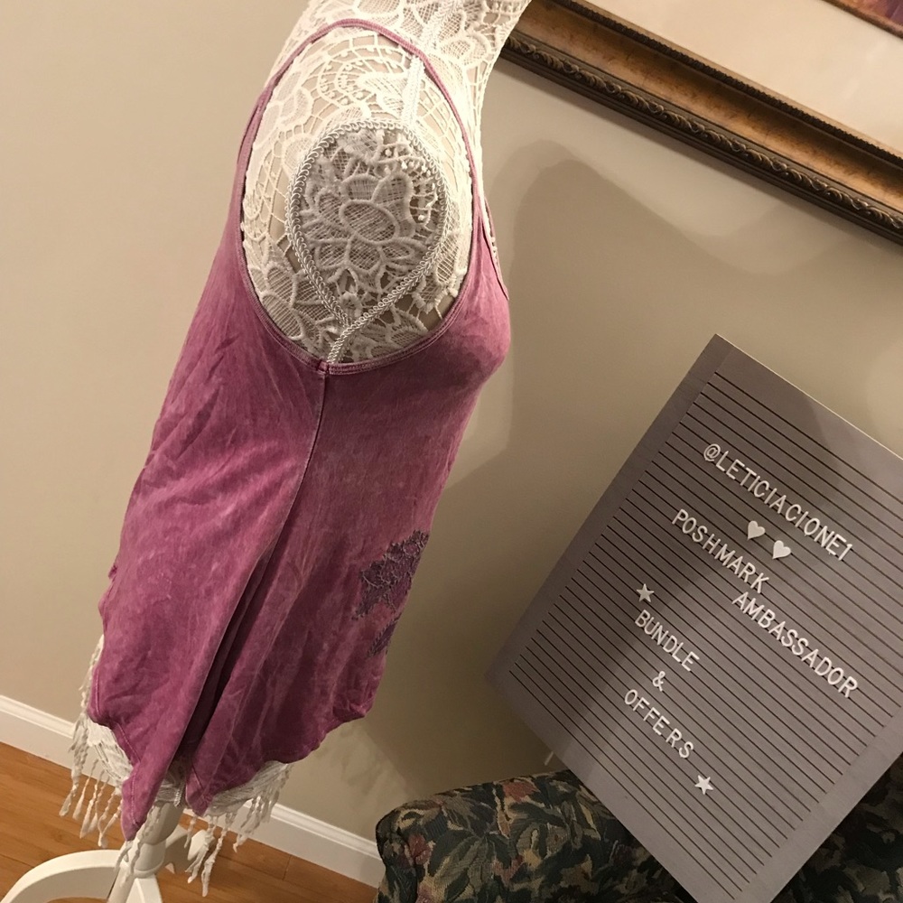 Mandee’s Purple Embroidery Flower Top - Picture 3 of 8